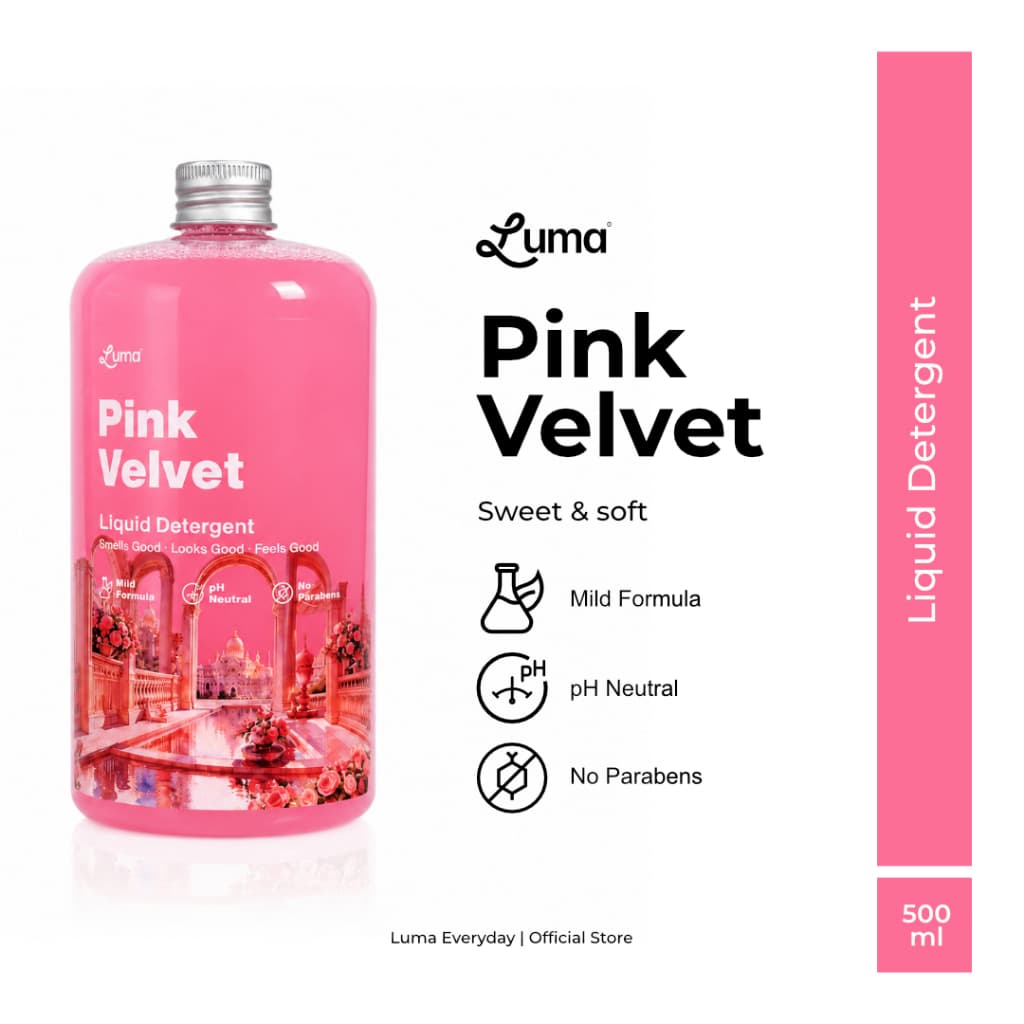 Luma Luma Pink Velvet Deterjen Cair Laundry Detergent, 500ml